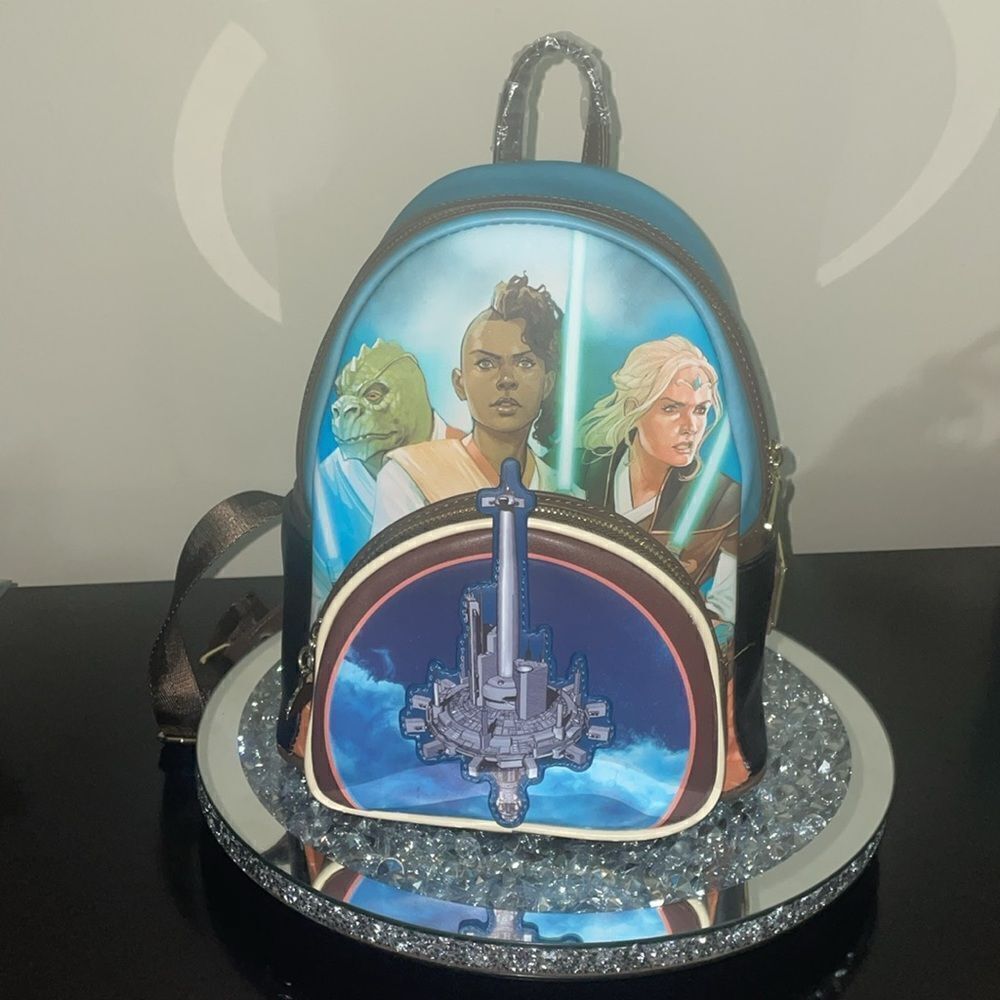 New Disney loungefly Star Wars high republic comic cover mini book bag backpack